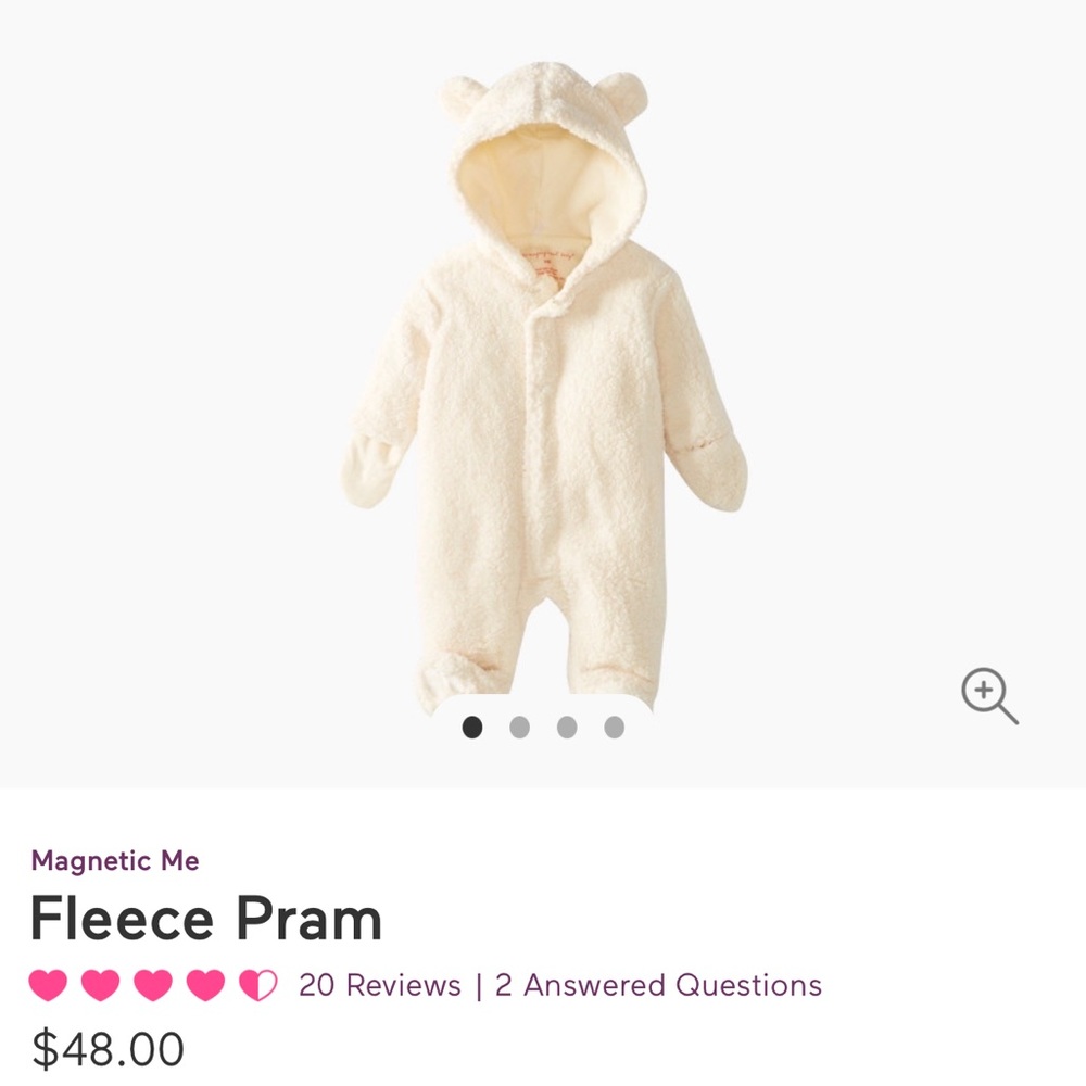 Magnetic Me Fleece Pram